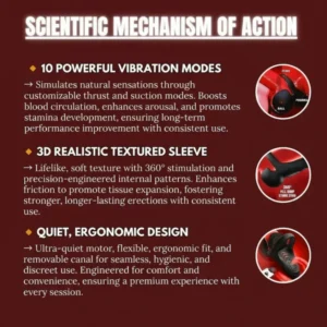 Howcode™ Vibrating Electric Male Masturbation Lock Ring 10 Howcode™ Vibrating Electric Male Masturbation Lock Ring