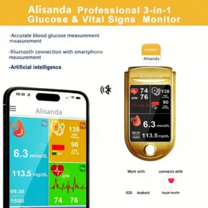 Alisanda™ 3-in-1 Health Monitor Painless Testing – Extremely Fast Readings 9 Alisanda™ 3-in-1 Health Monitor Painless Testing – Extremely Fast Readings